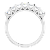 14K White 2 1/2 CTW Natural Diamond Anniversary Band